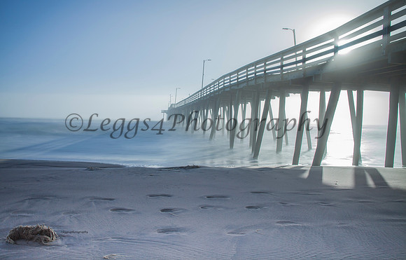 15th Street Pier sunrise with fog